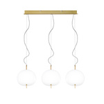 Złota lampa wisząca LED Apple CL3 