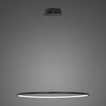 Lampa wisząca Ledowe Okręgi No.1 60cm 4k czarna 