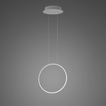 Lampa wisząca Ledowe Okręgi No.1 X 40cm 4k srebrny Dali