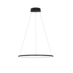 Lampa wisząca Ledowe Okręgi No.1 40cm3k 21W czarna 