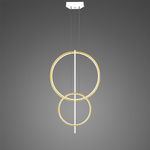 Lampa wisząca Linea No.5 60/40cm złoto-biała Dali3k