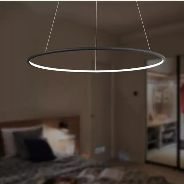 Modern Ledowe Okręgi No.1 Pendant Lamp in Interior Arrangement