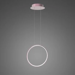Lampa wisząca Ledowe Okręgi No.1 X 40cm różowo złoty 4k 