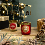 Świeca zapachowa świąteczna karuzela      biała