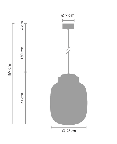 Lampa wisząca BOOM LED szaro złota 25 cm