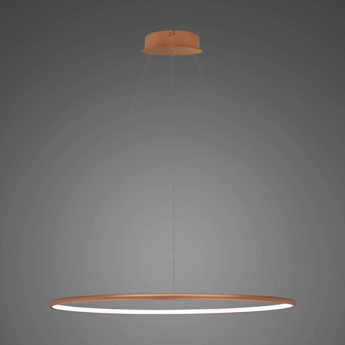 LED-Hängeleuchte Ledowe Okręgi No.1 80cm 4k Kupfer Dali – Gesamtansicht