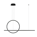 Lampa wisząca Linea No.2 100 40cm czarna 3k 