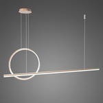 Lampa wisząca Linea No.2 40cm 4k miedziana 