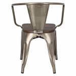 Krzesło Paris Arms Wood metal sosna szcz otkowana