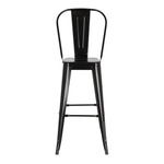 Hoker Paris Back 75cm czarny insp.Tolix