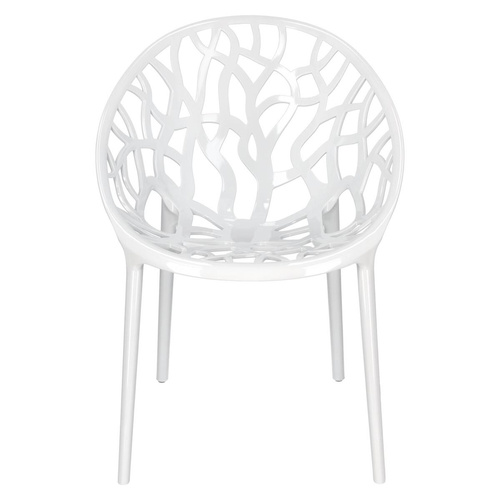 Krzesło Coral White Glossy