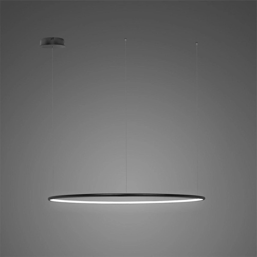 Lampa wisząca Ledowe Okręgi No.1 150cm 3k czarna 