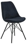 Krzesło Eris Sztruks Antracytowe