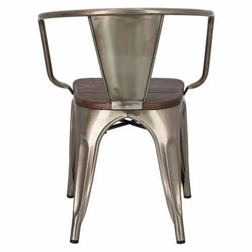 Krzesło Paris Arms Wood metal sosna szcz otkowana