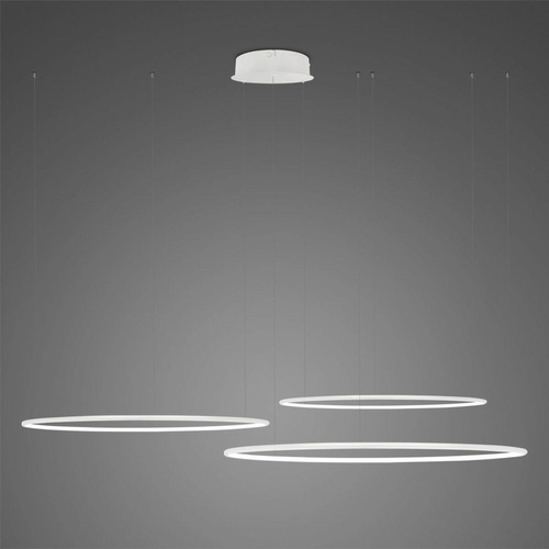 Lampa wisząca Ledowe Okręgi No.3 100cm 4k biała Dali