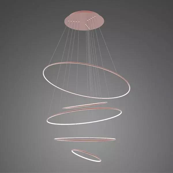 LED Pendant Lamp Circles No.5 150cm 3k Rose Gold Dali