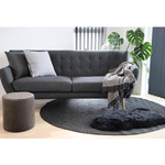 Pufa Ejby pikowana szara