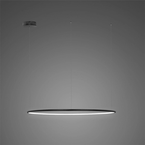Lampa wisząca Ledowe Okręgi No.1 CO 80cm 4k czarna ściemnialna 