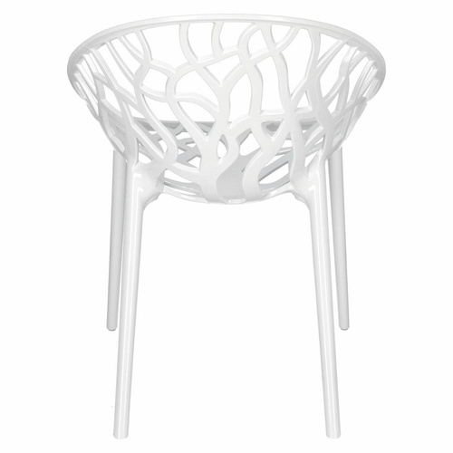 Krzesło Coral White Glossy