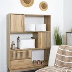 Zestaw 3 koszy Sztruks białe