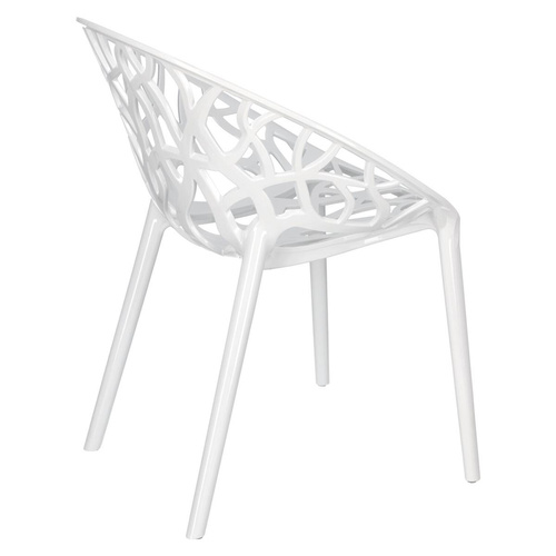 Krzesło Coral White Glossy
