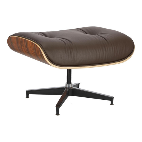 Fotel Vip z podnóżkiem brązowy ciemny/ r osewood