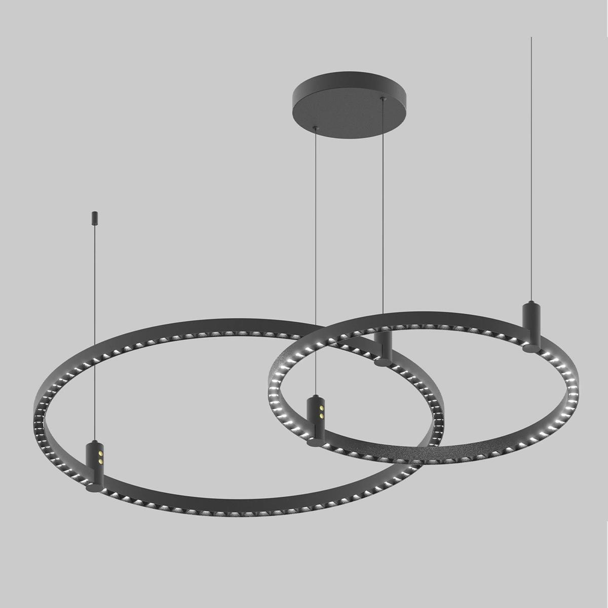 Ledowa Lampa wisząca Diamante No.2 CO2 80cm czarna