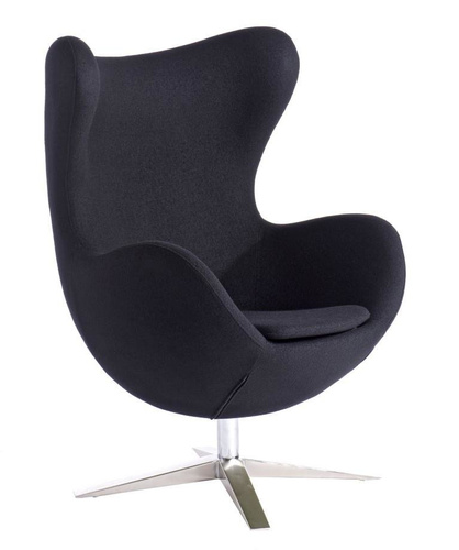 Fotel Jajo Soft wełna czarny JA-2704