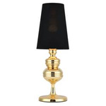 Lampa stołowa QUEEN złoto czarna 18 cm