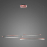 Lampa wisząca Ledowe Okręgi No.3 80cm 3k różowo złota Dali