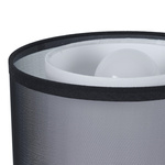 Lampa stołowa z podwójnym kloszem szara