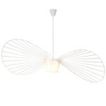 Lampa wisząca kapelusz SOMBRERO biała 140 cm