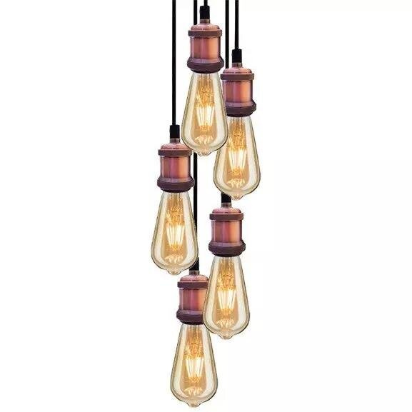 Industrial Chic Kronleuchter ALTAVOLA DESIGN – rosa und gold