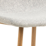 Krzesło Celia szare jasne/ naturalne