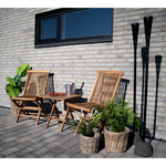 Stolik pomocniczy Bilbao 50x50cm  naturalny tekowy