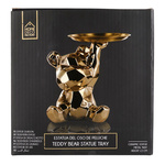 Figurka Miś origami ze złotą tacą złota