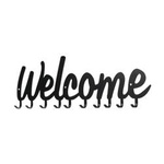 Wieszak ścienny Welcome czarny