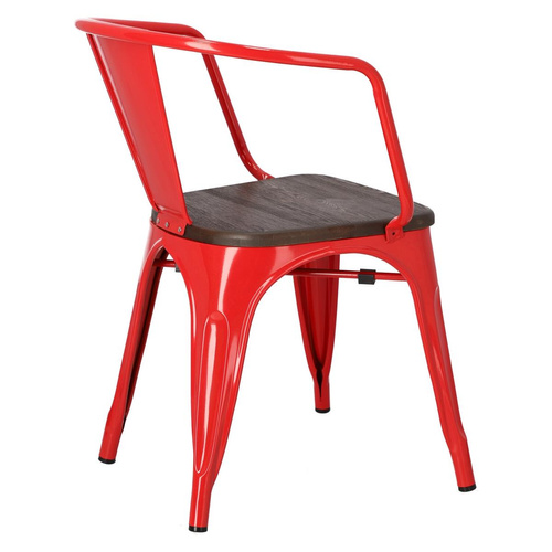 Krzesło Paris Arms Wood czerw. sosna szc zotkowana