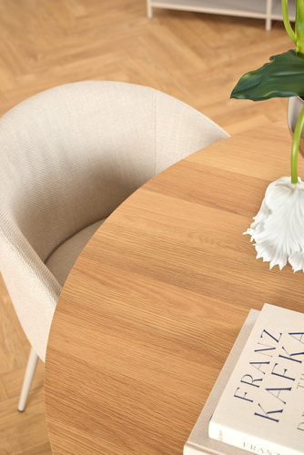 Krzesło Eleonor beżowe Basel 24 beżowa  podstawa