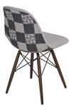 Krzesło P016W Pattern szar-patch /dark