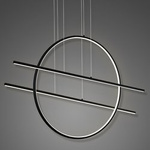 Lampa wisząca Linea No.3 czarna 3k ściemnialna 