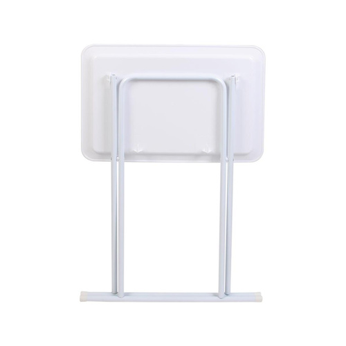 Stolik składany Hofuf biały z tacą