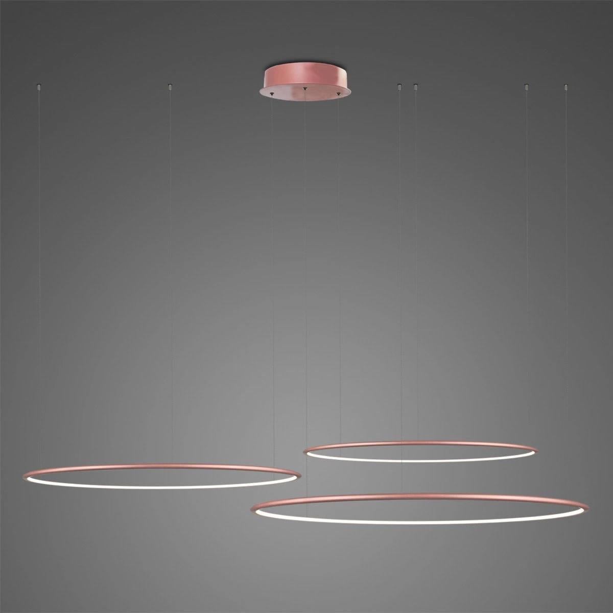 Ledowe Okręgi No.3 Pendant Lamp 80cm 3k Rose Gold Dali