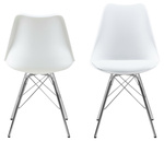 Krzesło Eris PP białe/chrom