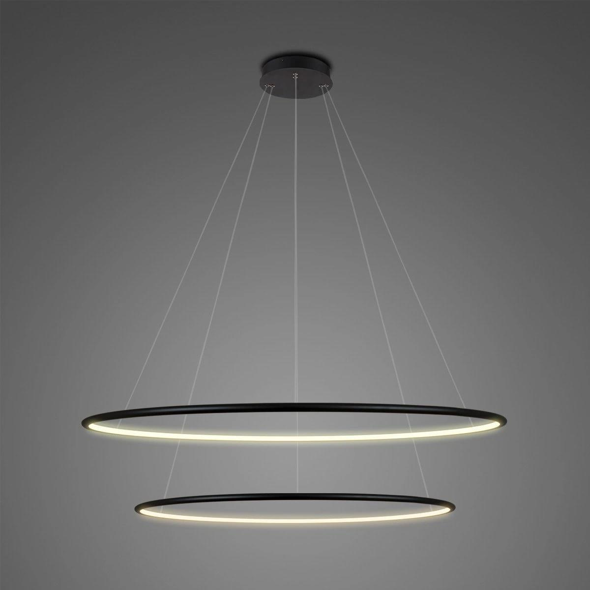 Lampa Ledowe Okręgi No.2 czarna 80cm 2700k Dali