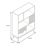 Regał Klaus naturalny