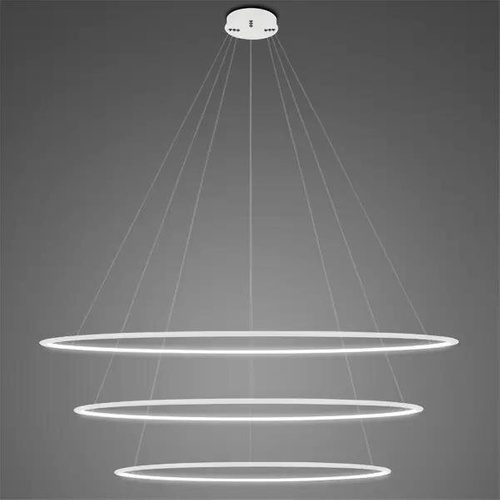 Lampa wisząca Ledowe Okręgi No.3 150cm 4k biała 