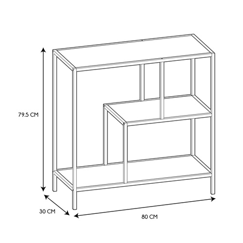 Regał Edison czarny S