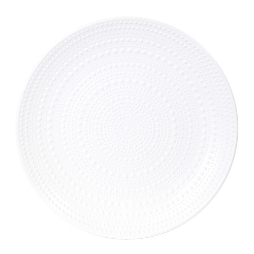 Zestaw 2 okrągłych stolików  biały/naturalny