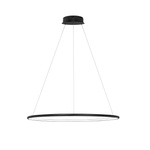 Lampa wisząca Ledowe Okręgi No.1 80cm 4k 43W czarna